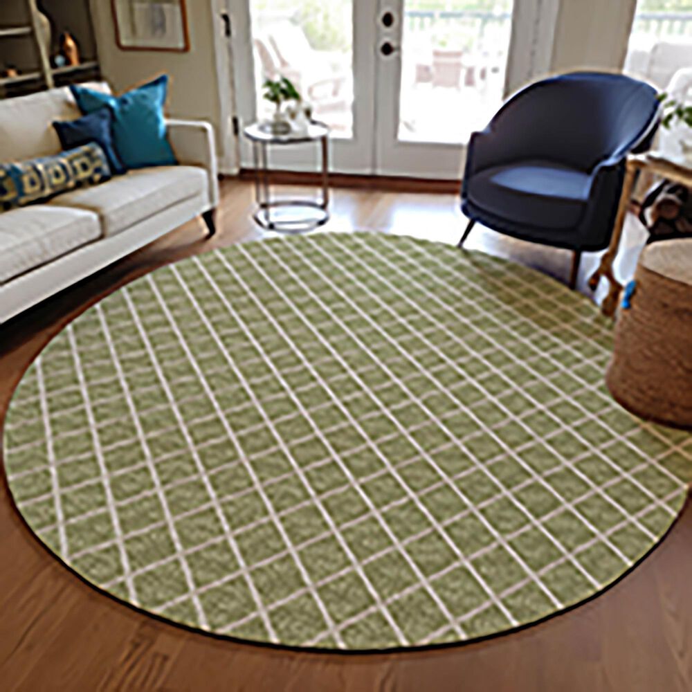 Dalyn Rug Company York 10&#39; Round Aloe Indoor/Outdoor Area Rug, , large