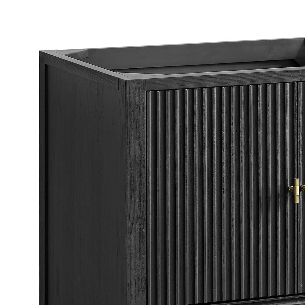 James Martin Myrrin 30" Single Bathroom Vanity Cabinet in Carbon Oak, , large