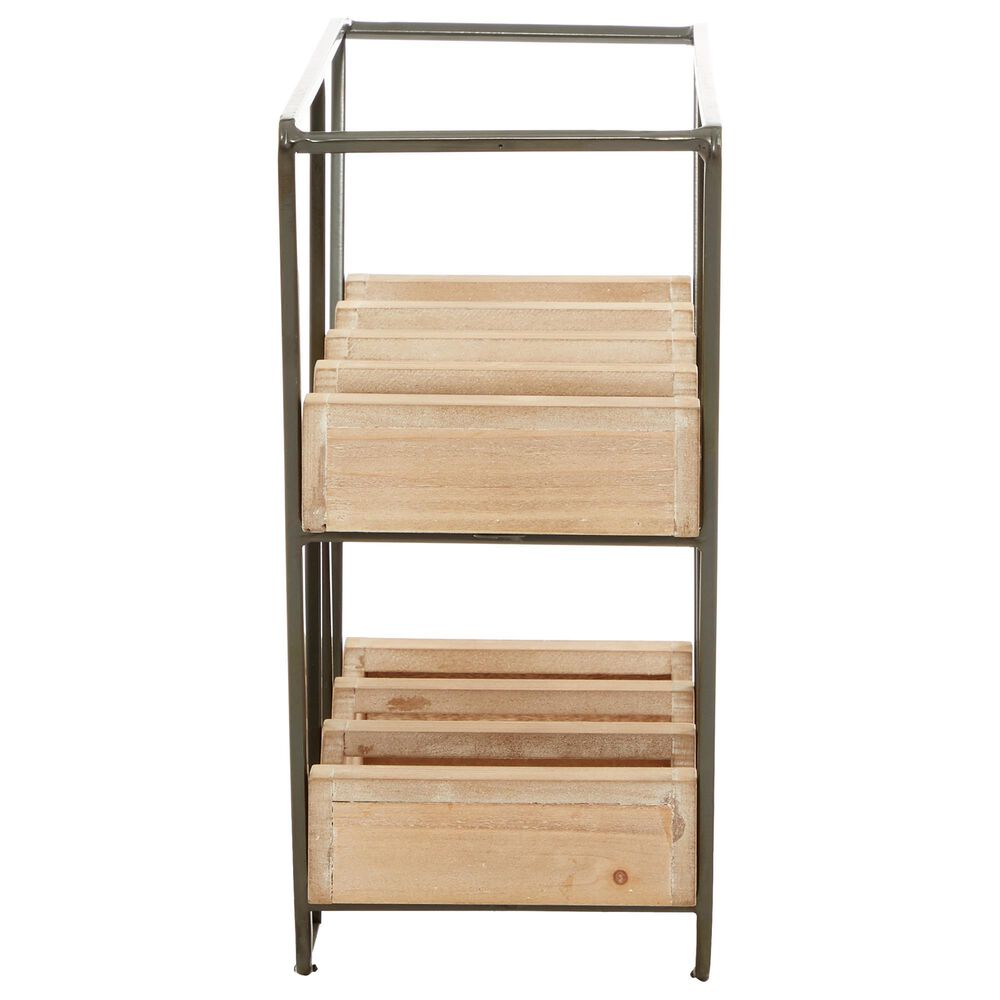 Maple and Jade 14&quot; Wood Wine Rack in Brown, , large