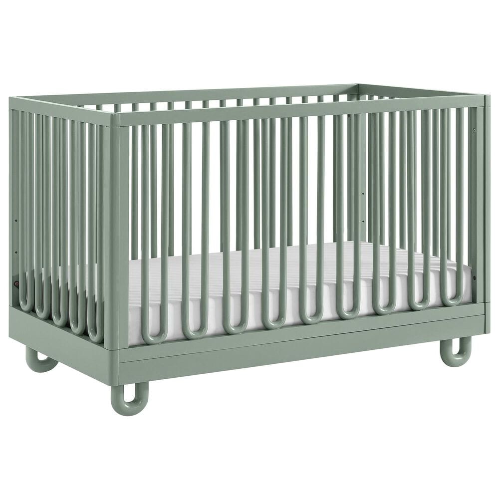 Oxford Baby Meridian 3-in-1 Convertible Crib in Olive Green, , large