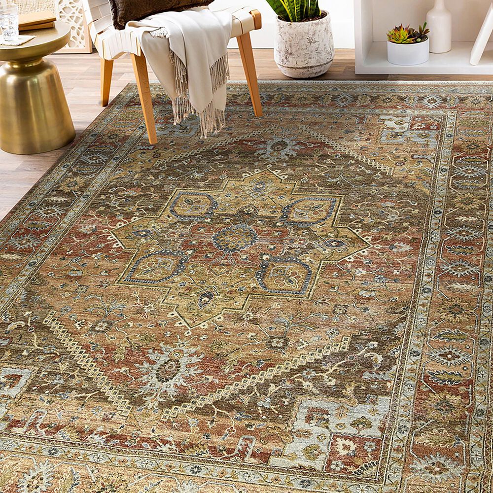 Amer Rugs Milano 8&#39; x 10&#39; Coral Area Rug, , large