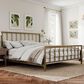 Furniture of America Blair King Slat Bed in Gold, , large