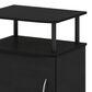 HOMLUX End Table with Open Shelf in Black, , large