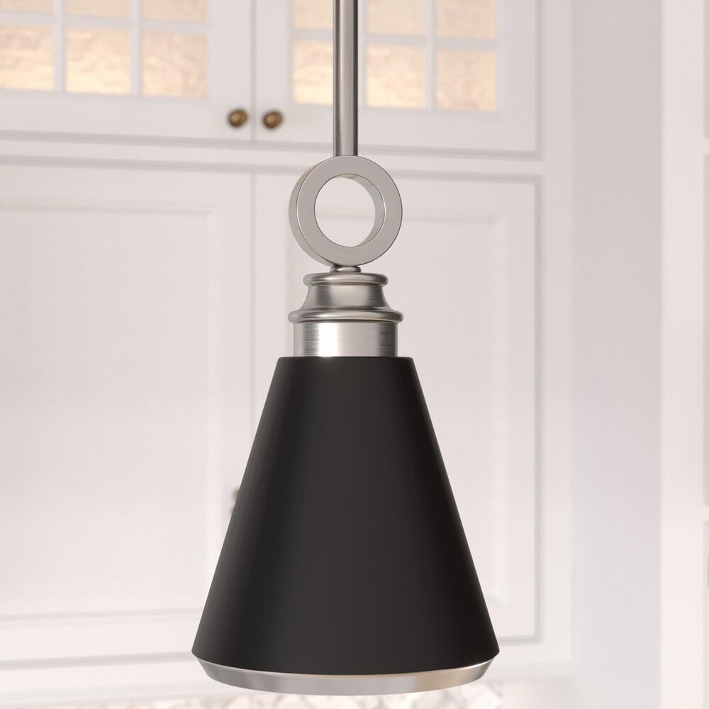 Hunter Klein 6&quot; 1-Light Pendant in Brushed Nickel, , large