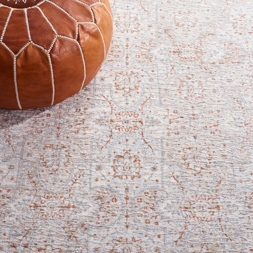 Safavieh Marmara MRM302B 6&#39;7&quot; Square Beige, Blue and Rust Area Rug, , large