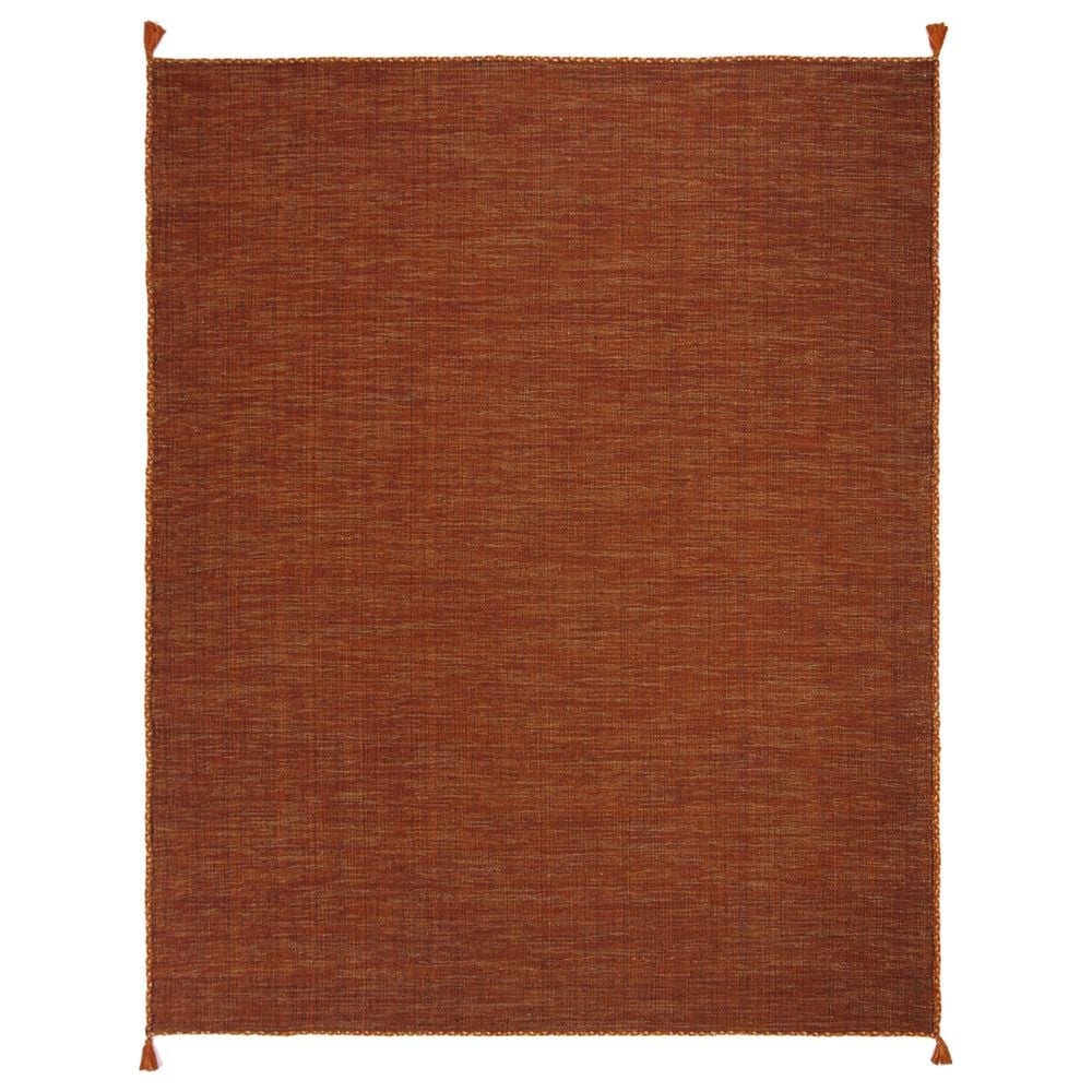 Safavieh Montauk 8" x 10" Orange and Black Area Rug, , large