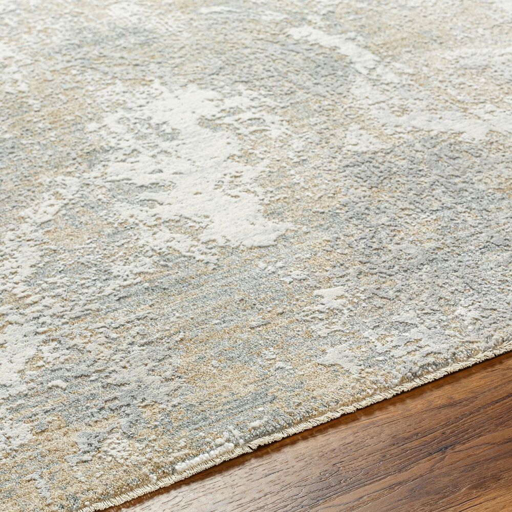 Surya Brunswick Cream, Light Gray, Charcoal, Light Brown, Mustard and Medium Brown 6'7" x 9'6" Area Rug, , large