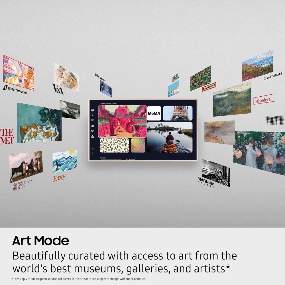 Samsung 65&quot; Class LS03F The Frame Pro QLED 4K in Black - AI Smart TV, , large