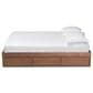 Baxton Studio Wren King Storage Bed Frame in Walnut Brown, , large