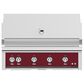 Hestan 42" Built-In Liquid Propane Grill in Tin Roof Burgundy, , large