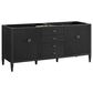 James Martin Vanities Myrrin 72" Double Vanity in Carbon Oak with 3 cm Carrara White Marble Top, , large