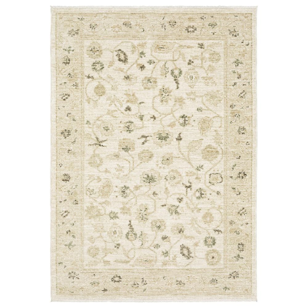 Oriental Weavers Caroline White 9"10" x 12"10" Area Rug, , large