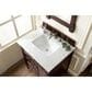 James Martin Vanities Brittany 30" Single Bathroom Vanity in Burnished Mahogany with 3 cm Carrara White Marble Top and Rectangle Sink, , large