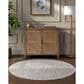Surya Masterpiece Light Gray, Medium Gray, Cream and Tan 6"7" Round Area Rug, , large
