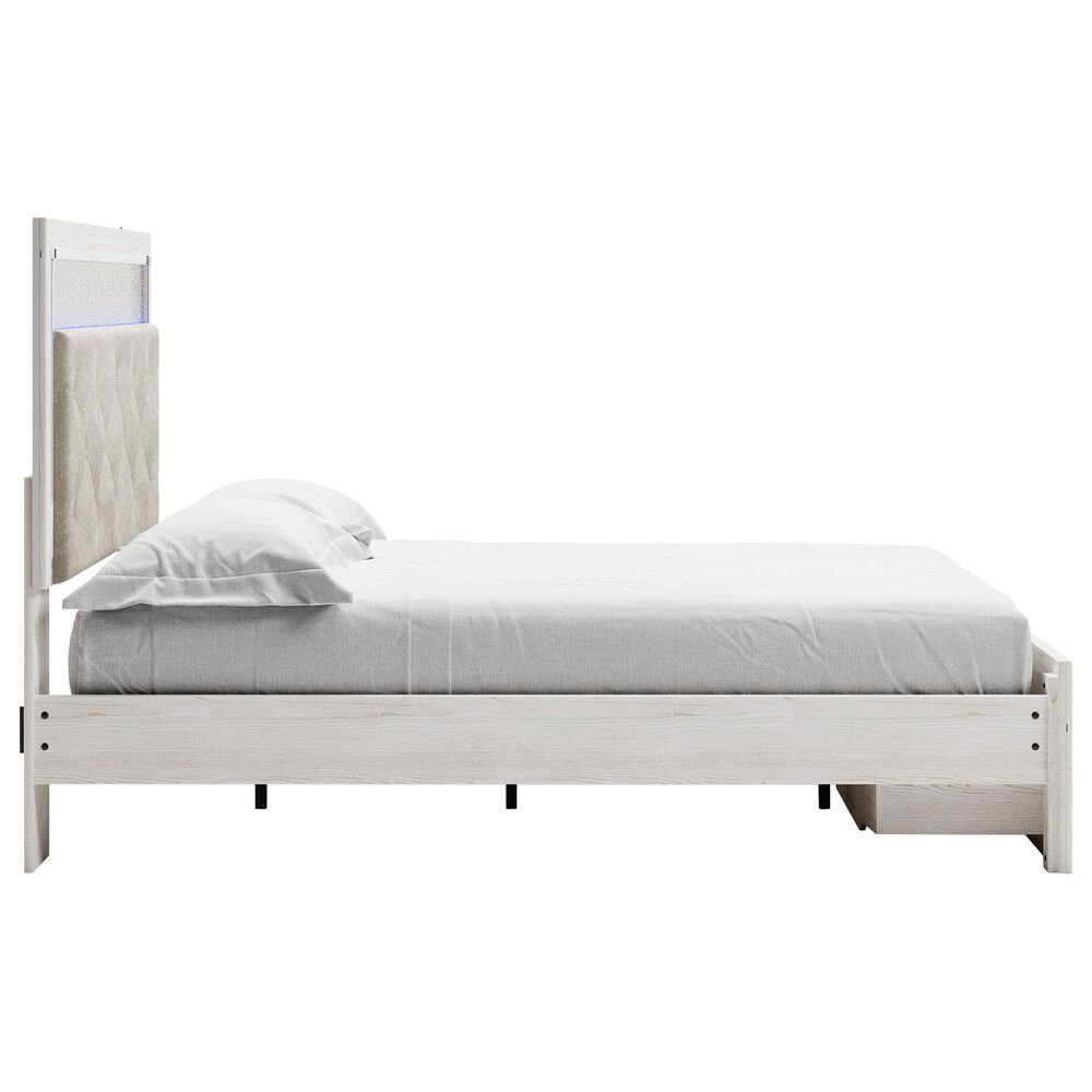 Ashley Altyra Queen Upholstered Storage Bed  in White, , large
