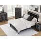 Ashley Zuraleus 2-Drawer Night Stand in Matte Black and Chrome, , large