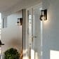 Vaxcel Keeler 12" 1-Light Outdoor Wall Sconce in Matte Black, , large