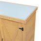 HOMLUX Potting Bench with Storage Cabinet in Brown, , large