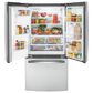 GE Appliances 17.5 Cu. Ft. Counter-Depth French-Door Refrigerator in Fingerprint Resistant Stainless Steel, , large