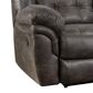 Homestretch Frontier Double Manual Reclining Sofa in Steel Gray, , large