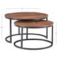 Linon Home Decor Weston 2-Piece Nesting Coffee Table Set in Brown and Black, , large