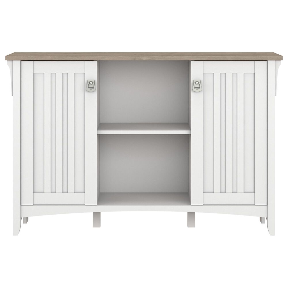 Bush Salinas Accent Storage in Shiplap Gray/Pure White