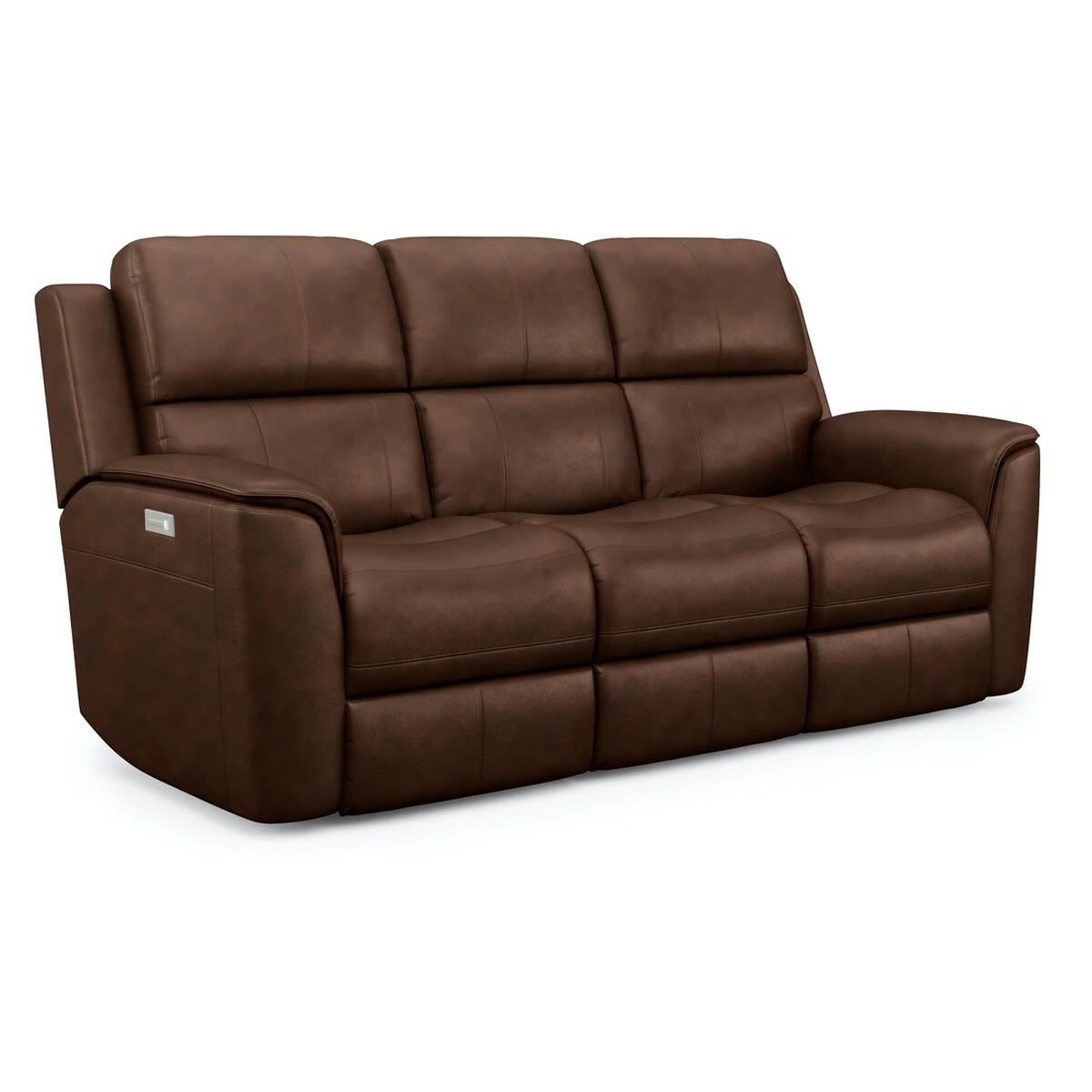 Flexsteel Henry Power Reclining Sofa with Power Headrest and