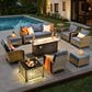 HOMLUX 10-Piece Patio Conversation Set in Denim Blue, , large