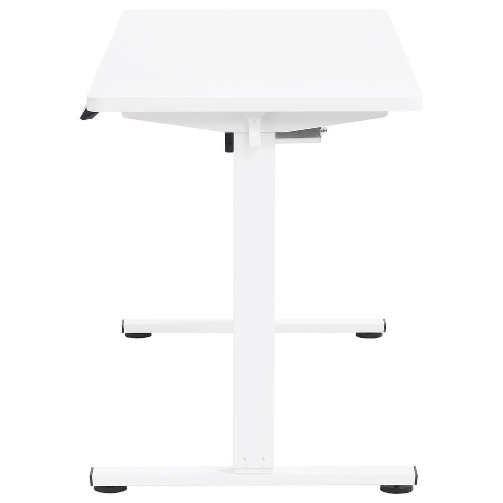 OSP Home Primo 60&quot; Electric Sit and Stand Desk in White, , large