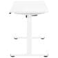 OSP Home Primo 60" Electric Sit and Stand Desk in White, , large
