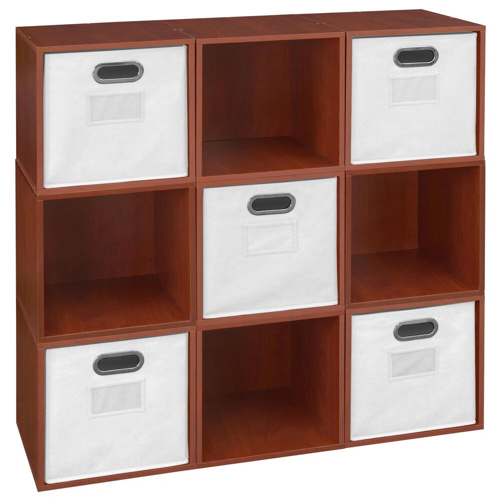 Regency Global Sourcing Niche Cubo 14-Piece Storage Set in Cherry and White, , large