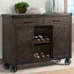 Mayberry Hill Colorado 2-Drawer Server in Charcoal and Black, , large