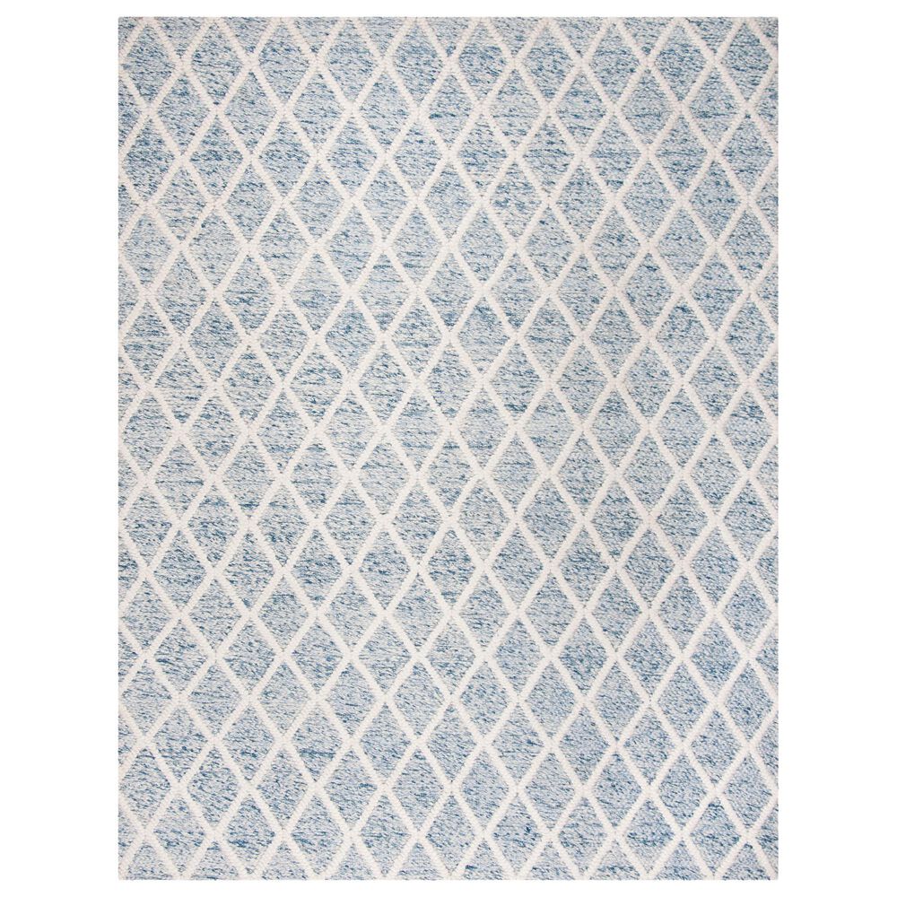 Safavieh Natura NAT711B 8" x 10" Ivory and Blue Area Rug, , large