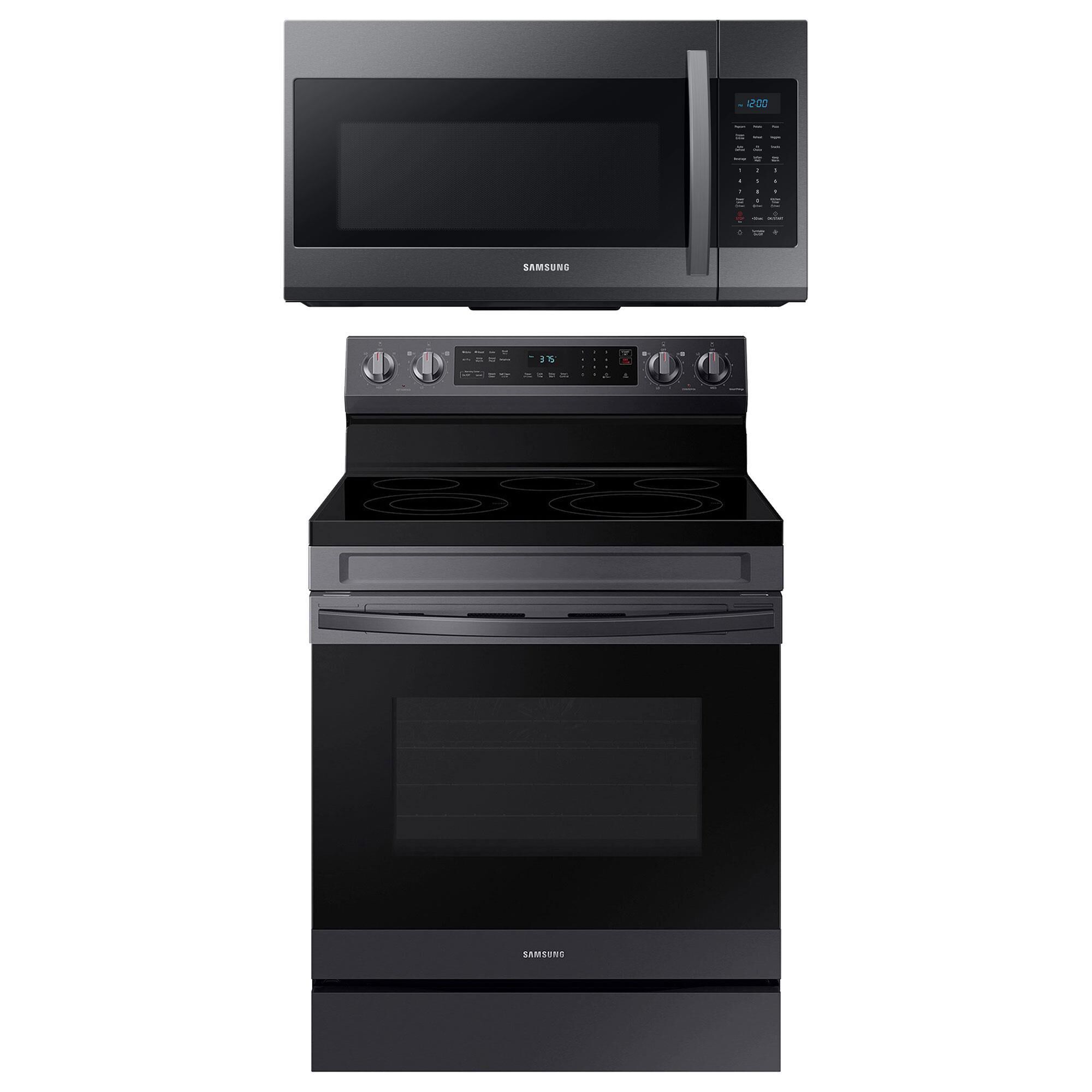 Black stainless store steel microwave