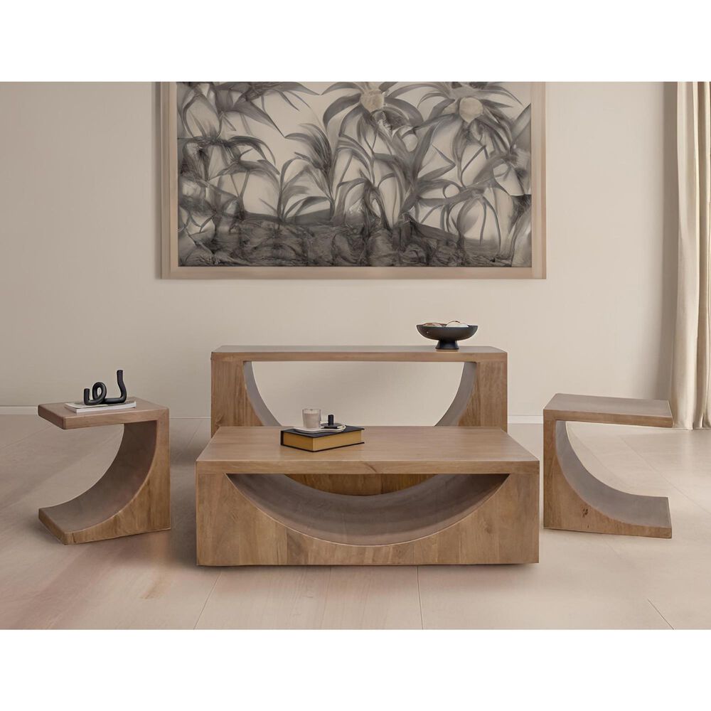 Fallridge Mezquite Chairside Table in Natural Grain, , large