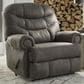 Ashley Camera Time Zero Manual Wall Recliner in Gunmetal, , large