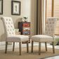 Hearth and Haven Habit Side Chair with Beige Cushion in Tan (Set of 2), , large