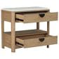 Simeon Collection Escape King Upholstered Platform Bed with 2 Nightstands in Natural Patina and Sandstone, , large
