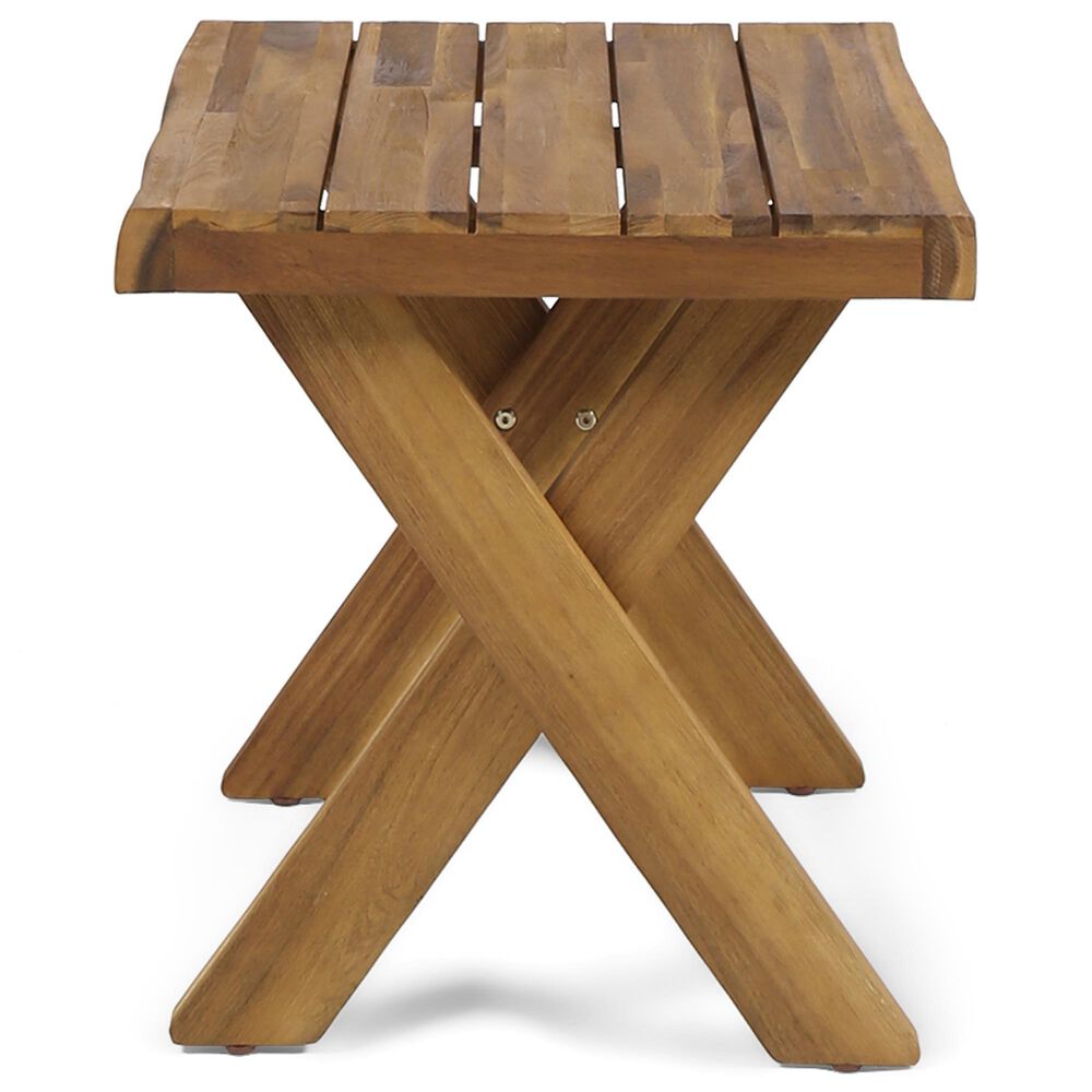 Hearth and Haven Square Patio End Table in Teak, , large