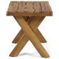 Hearth and Haven Square Patio End Table in Teak, , large