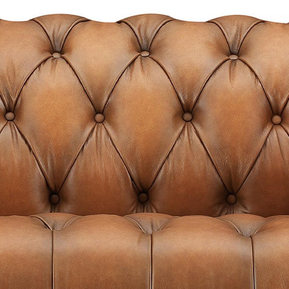 Hydeline York Stationary Chair and Ottoman Set in Cienna Saddle, , large