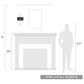 Golden Lighting Erma 1-Light Wall Sconce in Matte Black, , large