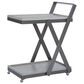 Linon Home Decor Ember Bar Cart in Pebble Gray and Pewter, , large