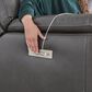 Homestretch Custom Comfort Power Reclining Loveseat in Galaxy Gray, , large