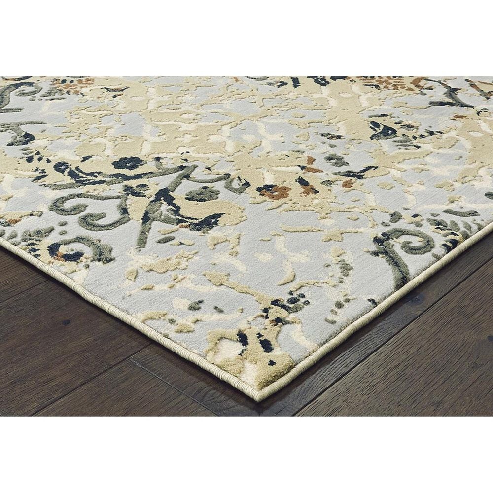 Oriental Weavers Bowen 108W 2&#39;3&quot; x 7&#39;6&quot; Gray Runner, , large