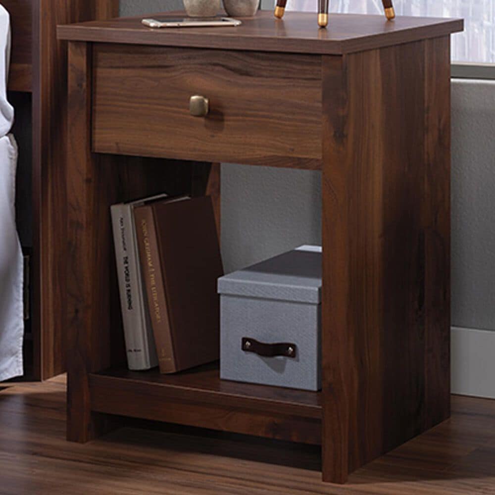 Sauder River Ranch 1-Drawer Nightstand in Grand Walnut, , large