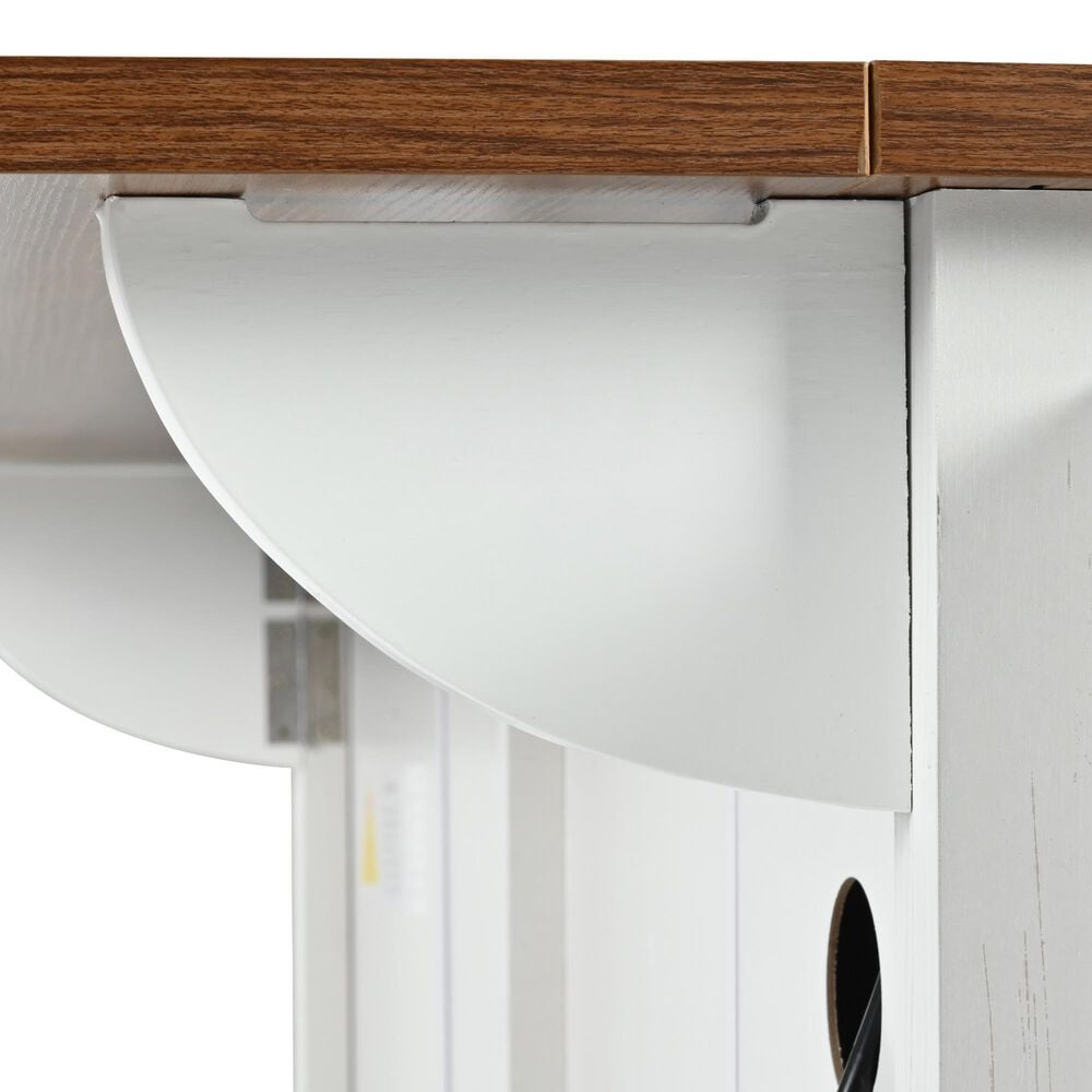 HOMLUX 53.5''Farmhouse Kitchen Island in White, , large