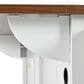 HOMLUX 53.5""Farmhouse Kitchen Island in White, , large