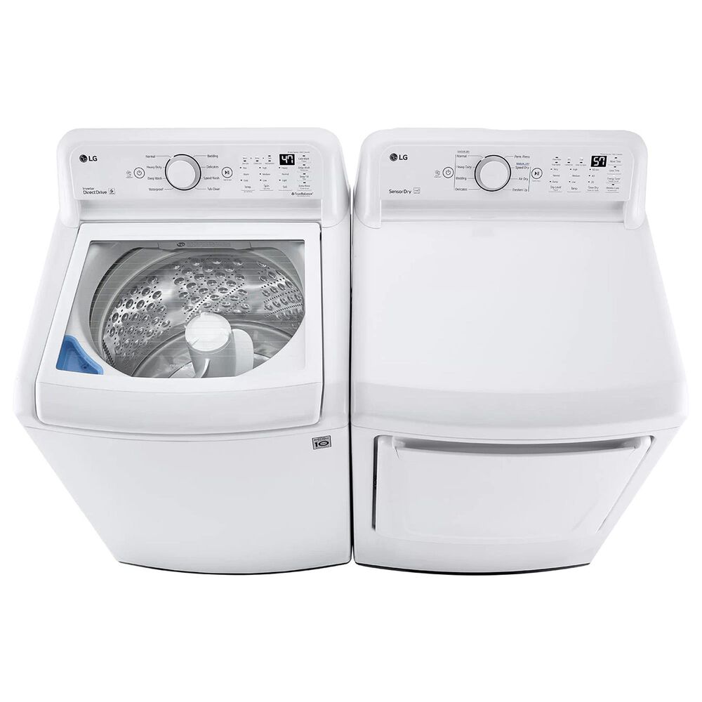 LG 7.3 Cu. Ft. Ultra Large Capacity Electric Dryer with Sensor Dry Technology in White, , large