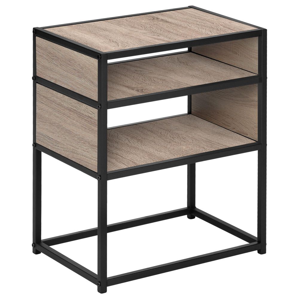 Monarch Specialties Accent Table in Dark Taupe, , large